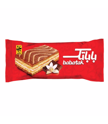 کیک باباتک دورنگ بابانا - 40 گرم بسته 36 عددی