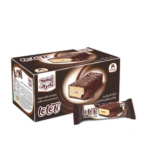کیک لایه ای با روکش شکلات لی لی تی نادری بسته 20 عددی