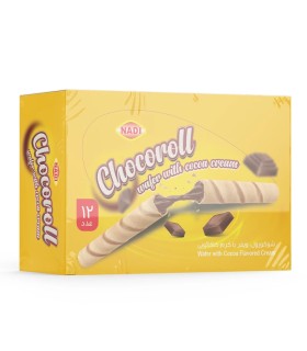 شوکورول نادی با کرم طعم کاکائو بسته 12 عددی