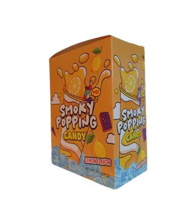 آبنبات جرقه‌ای دودزا Smoky Popping – طعم لیمو و انبه