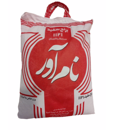 خرید برنج دانه بلند ۱۱۲۱ پاکستانی نام آور ۱۰ کیلوگرم | برنج ممتاز پاکستانی