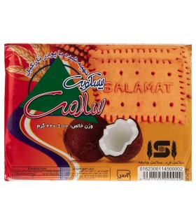 بیسکویت نارگیلی سلامت ۲۲۰ گرم – میان‌وعده خوش‌طعم | آزادکو