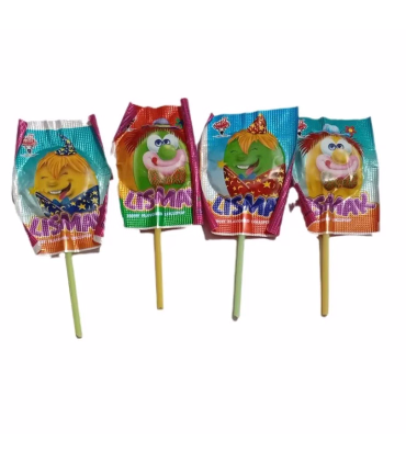 🍭 آبنبات چوبی میوه ای لیسمک آدرین  | طعم میوه تازه و خاطره انگیز بسته 4 عددی