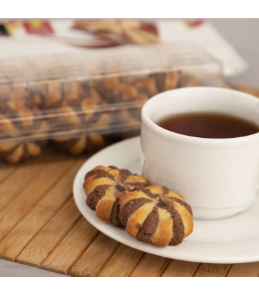 بیسکویت کرمدار رکورد آناتا با طعم کاکائویی 90گرم