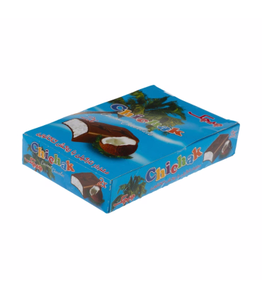 شکلات مغز دار نارگیلی چیچک 22.5 گرمی بسته 24 عددی
