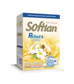 پودر ماشین لباسشویی سافتلن سری Gold Selection مدل Perfect And Shine مقدار 500 گرم
