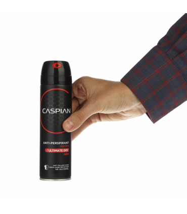 اسپری ضد تعریق مردانه کاسپین مدل ultimate dry حجم 150 میلی لیتر