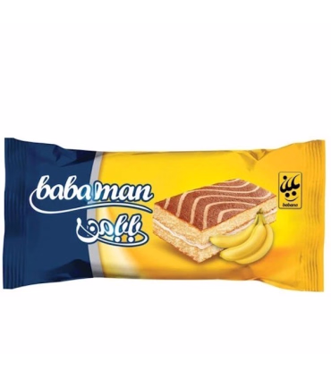 کیک بابامن موزی بابانا - 30 گرم بسته 36 عددی