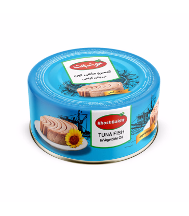 کنسرو ماهی تون در روغن گیاهی خوشبخت - 180 گرم