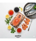 ماهی میگو و خاویار